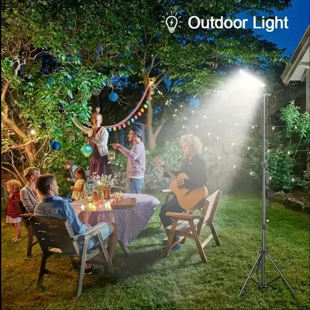 Portable LED Camping Lantern with Adjustable Tripod Stand, USB Powered (DC 12V 800 W) for Outdoor Activities - Compact & Lightweight Design, Ideal for Camping, BBQ, Night Fishing,Camping Accessories