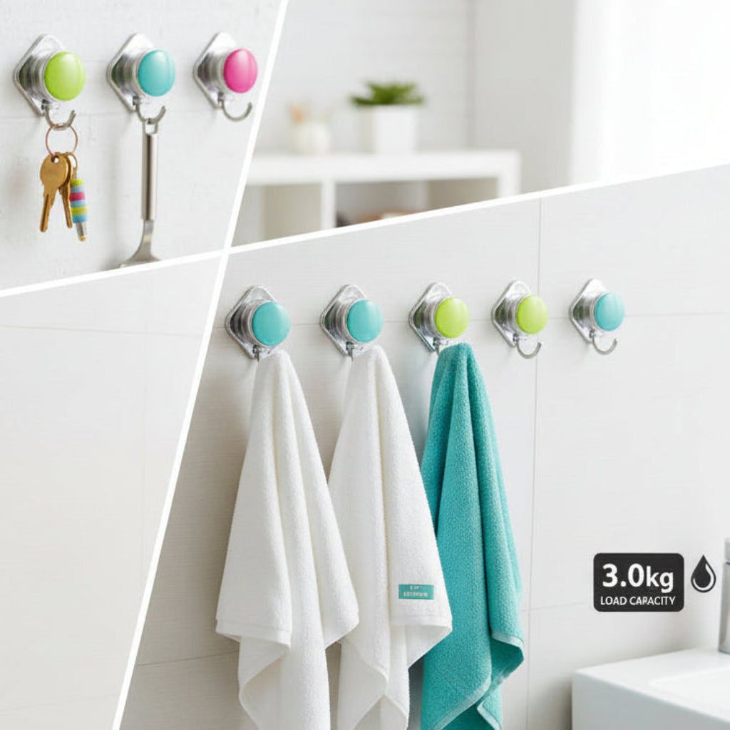 مجموعة خطافات لاصقة مكونة من 9 قطع - خطافات حائط قوية بدون ثقب للمنزل والمطبخ