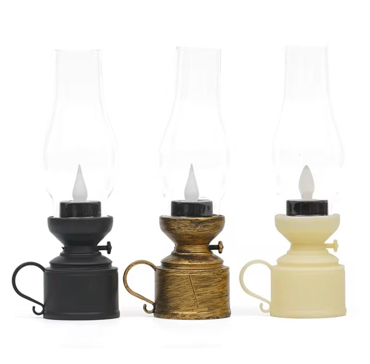 LED Electronic Candle Lamp Portable Retro Lamp for Camping & Emergency Use