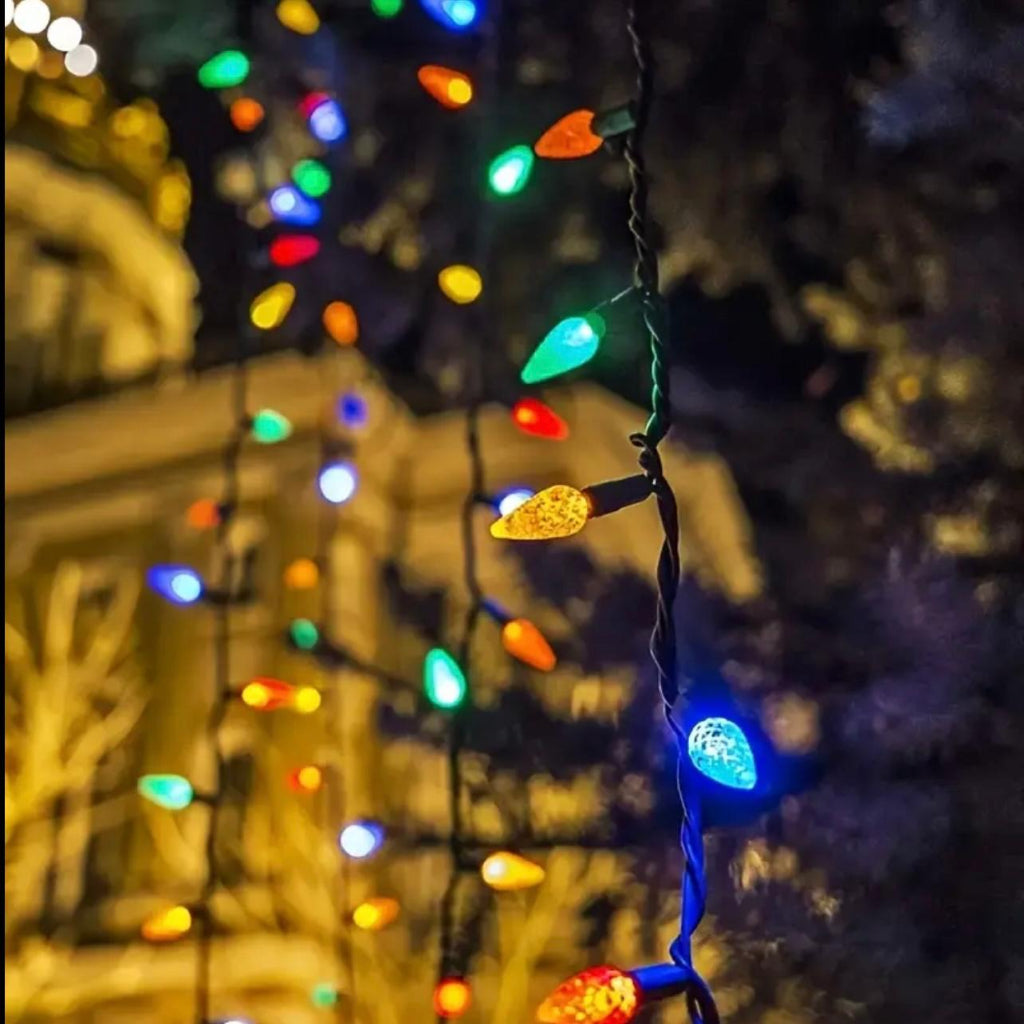 سلسلة مصابيح زخرفية 3M 40-LED - مصابيح خرافية تعمل بالطاقة بقابس 3 دبابيس للمنزل والحفلات والمهرجانات