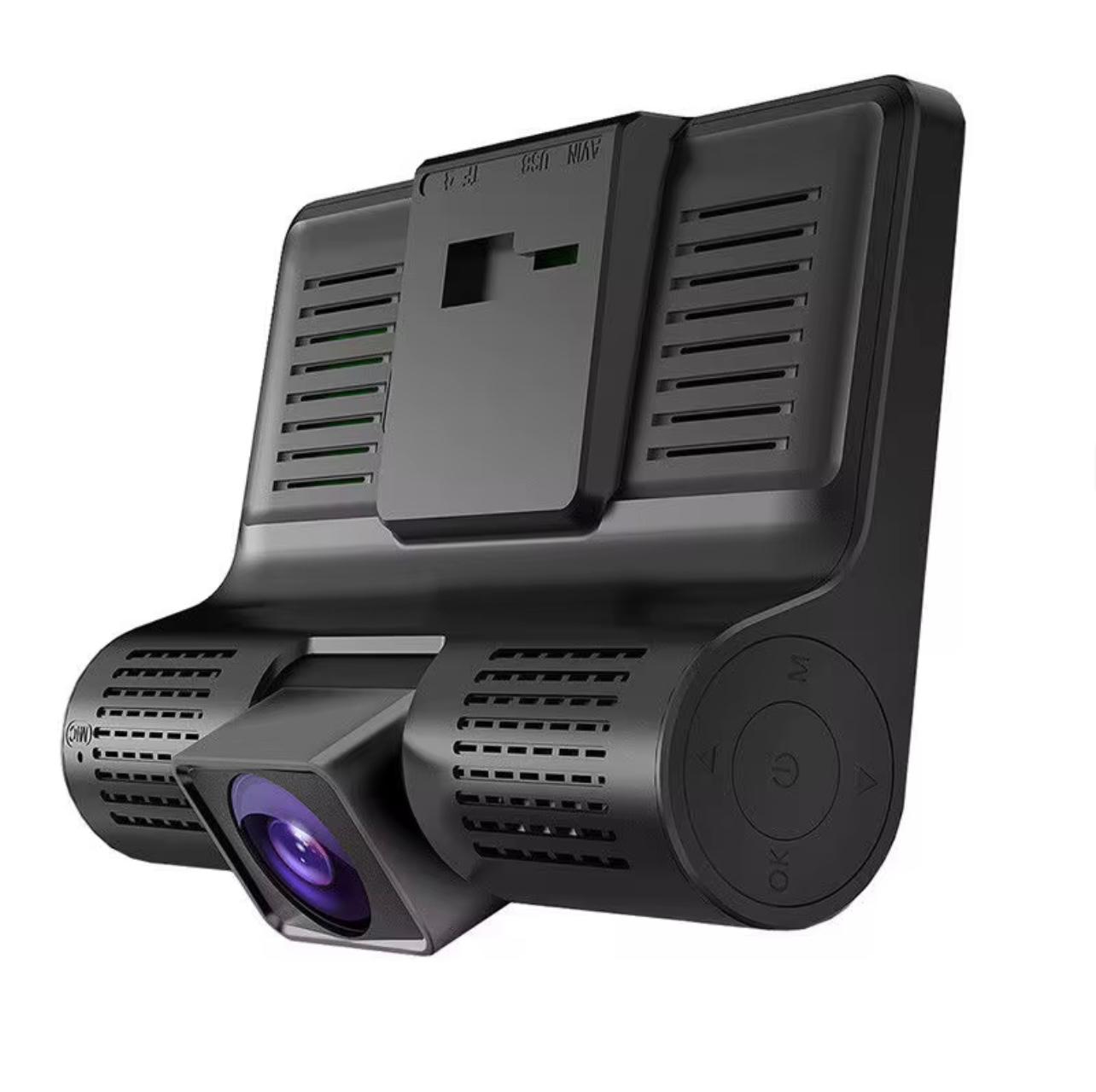 4.0 Inch Front and Rear Car Camera 1080p Dash Cam 3 Dashboard Recorder