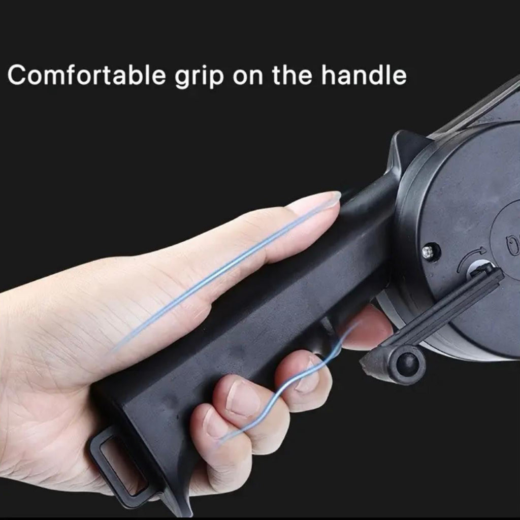 Manual Handheld Charcoal Starter Fan – High-Heat Resistant BBQ Blower