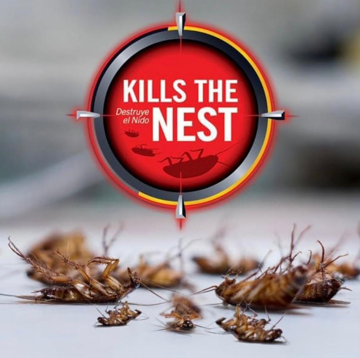 Large Roach Bait Stations – Natural Roach Repellent & Trap for Indoors/Outdoors, Long-Lasting Protection, Child-Resistant Design