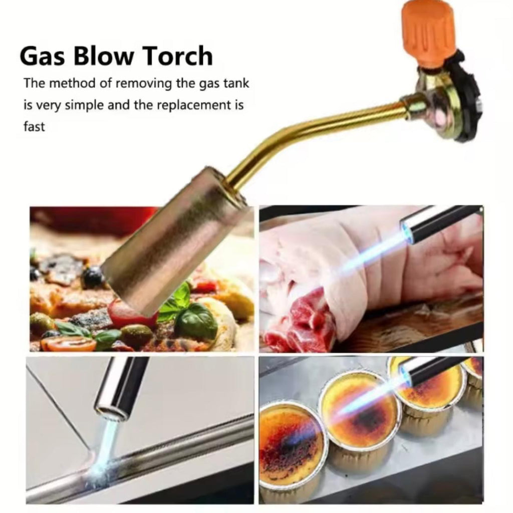 Heavy-Duty Portable Card-Type Blowtorch,Stable Flame Base for Camping, Welding, Soldering, BBQ, and Oven Ignition