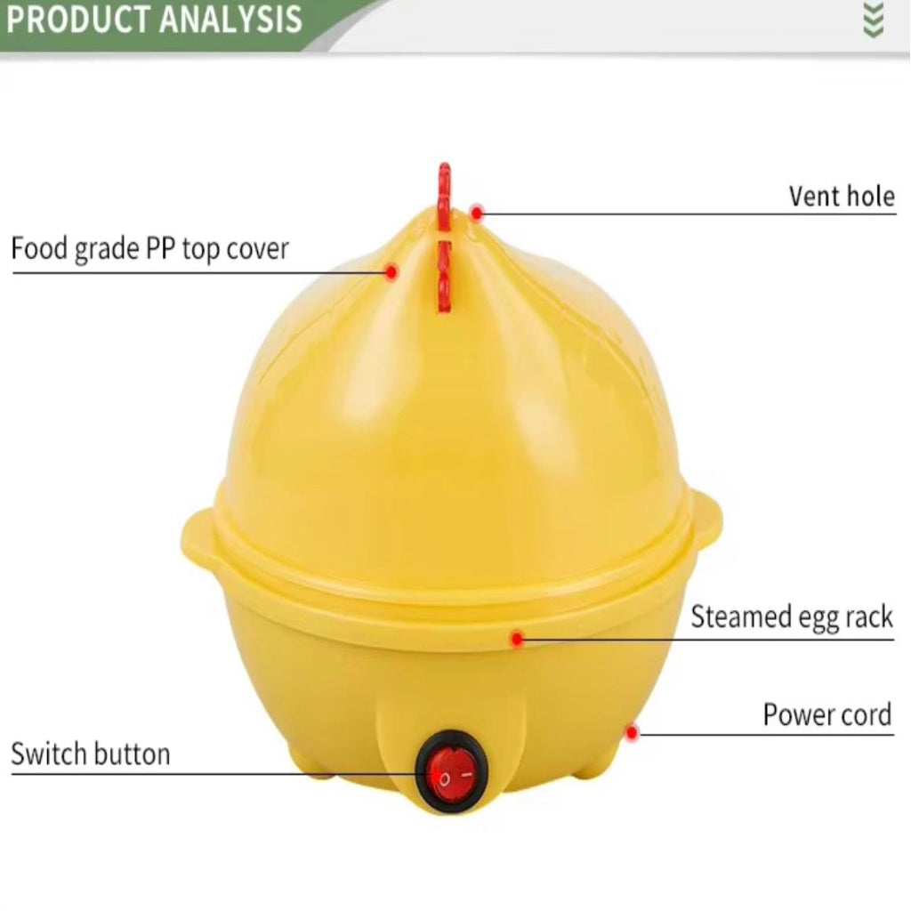 Mini Electric Egg Cooker – Automatic Rapid Egg Steamer