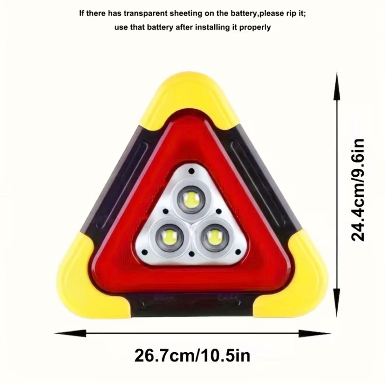 Super Bright Solar & USB Rechargeable Triangle Emergency Lamp