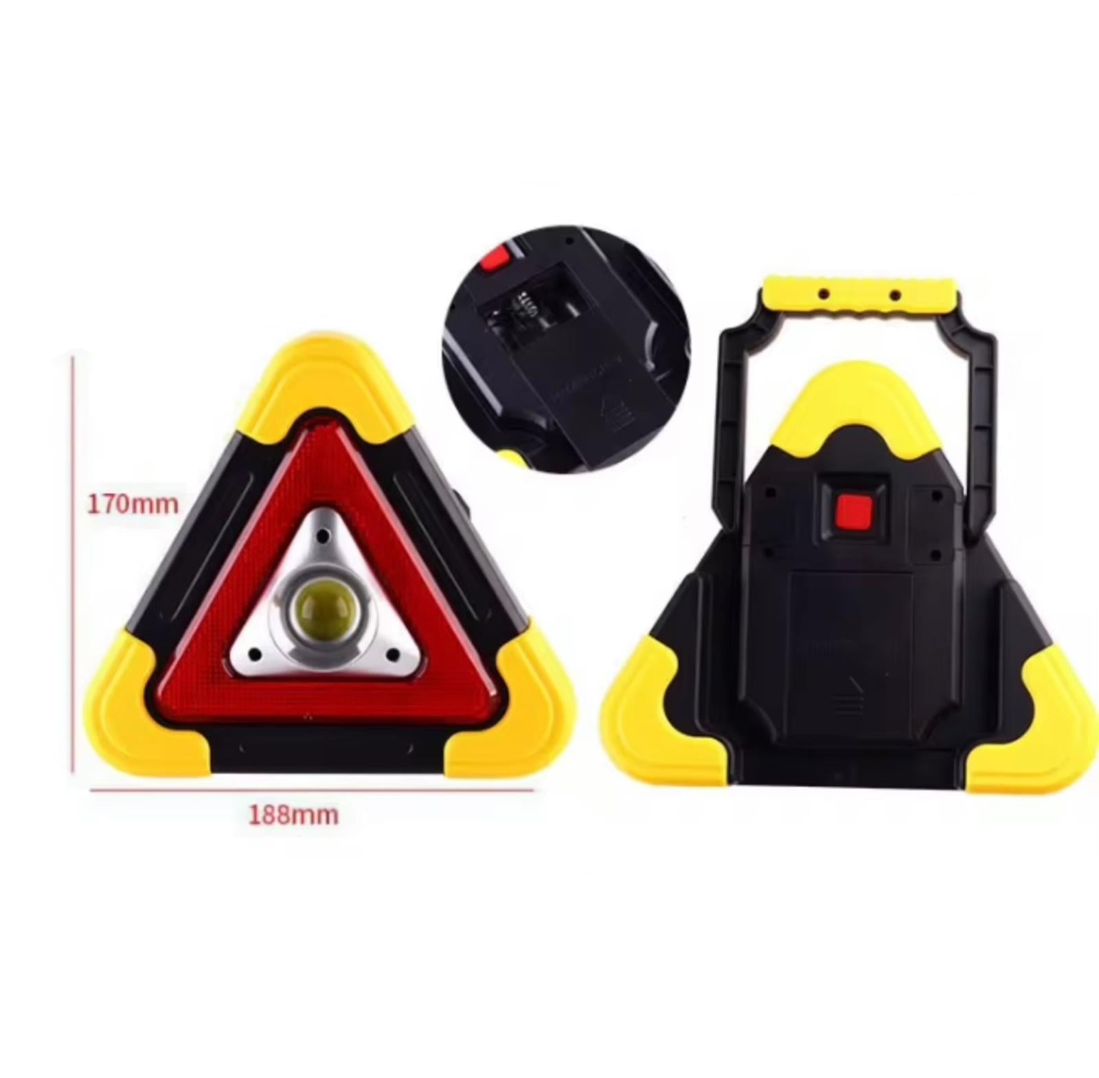 Battery Powered Triangle Emergency Lamp – Portable LED Light for Power Outages & Emergencies