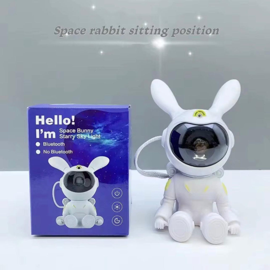 Modern Space Rabbit Star Projector Lamp