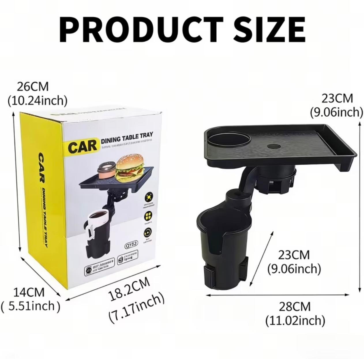 3-in-1 Car Cup Holder Expansion Tray