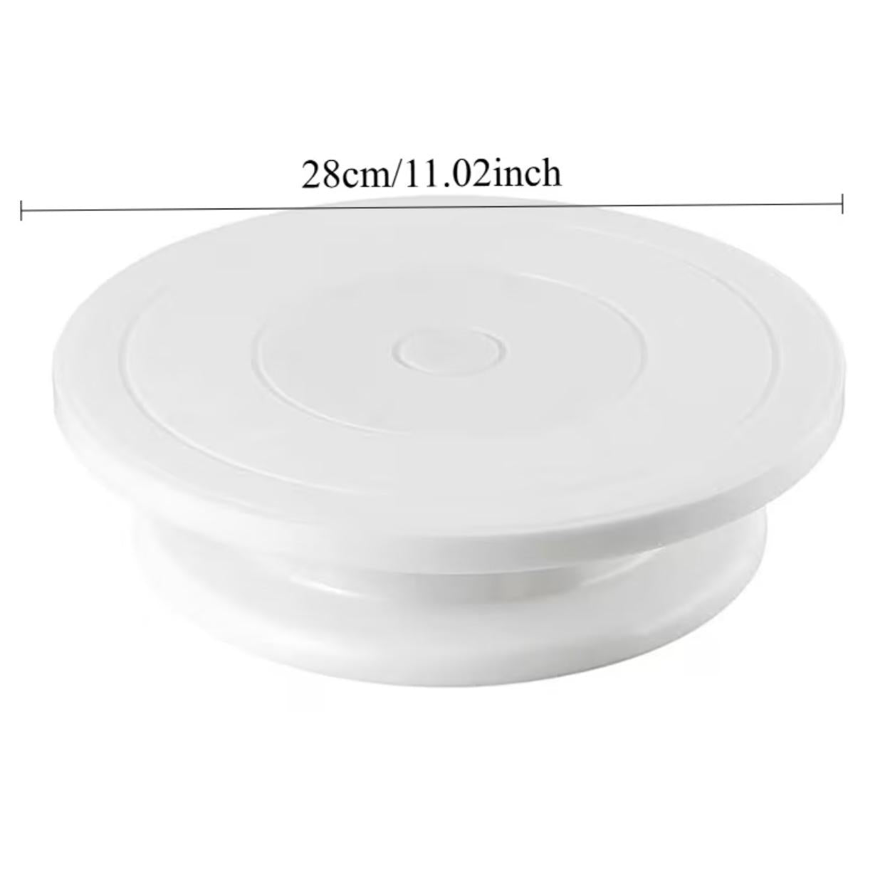 Manual 360° Rotating Cake Turntable – Portable Cake Decorating Stand