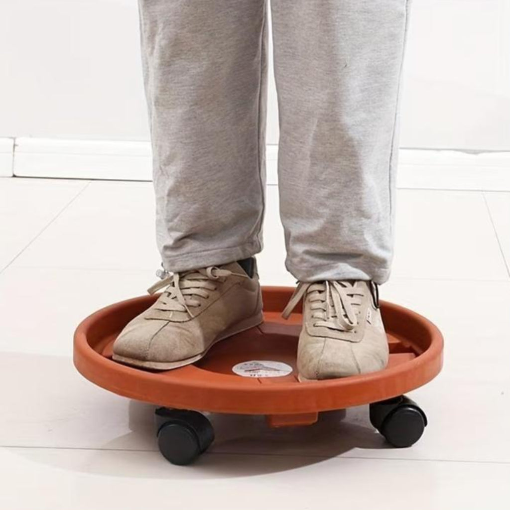Multifunctional Thickened Movable Flower Pot Tray – Indoor & Outdoor Plant Stand