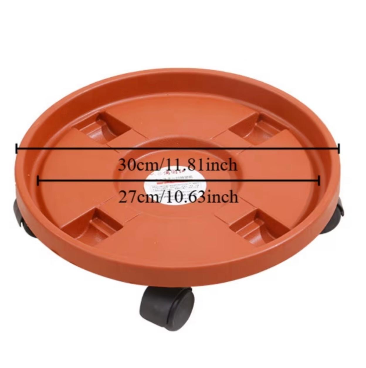 Multifunctional Thickened Movable Flower Pot Tray – Indoor & Outdoor Plant Stand