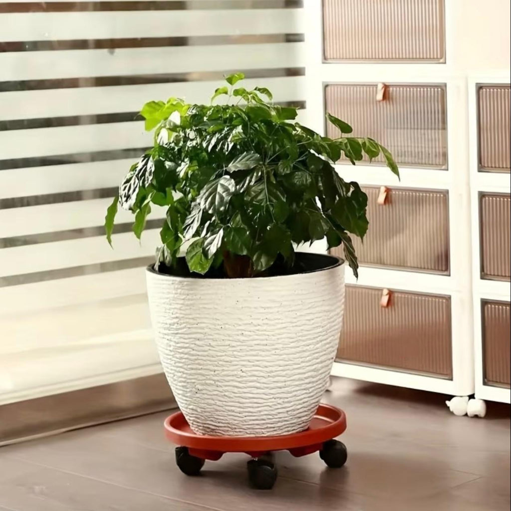 Multifunctional Thickened Movable Flower Pot Tray – Indoor & Outdoor Plant Stand