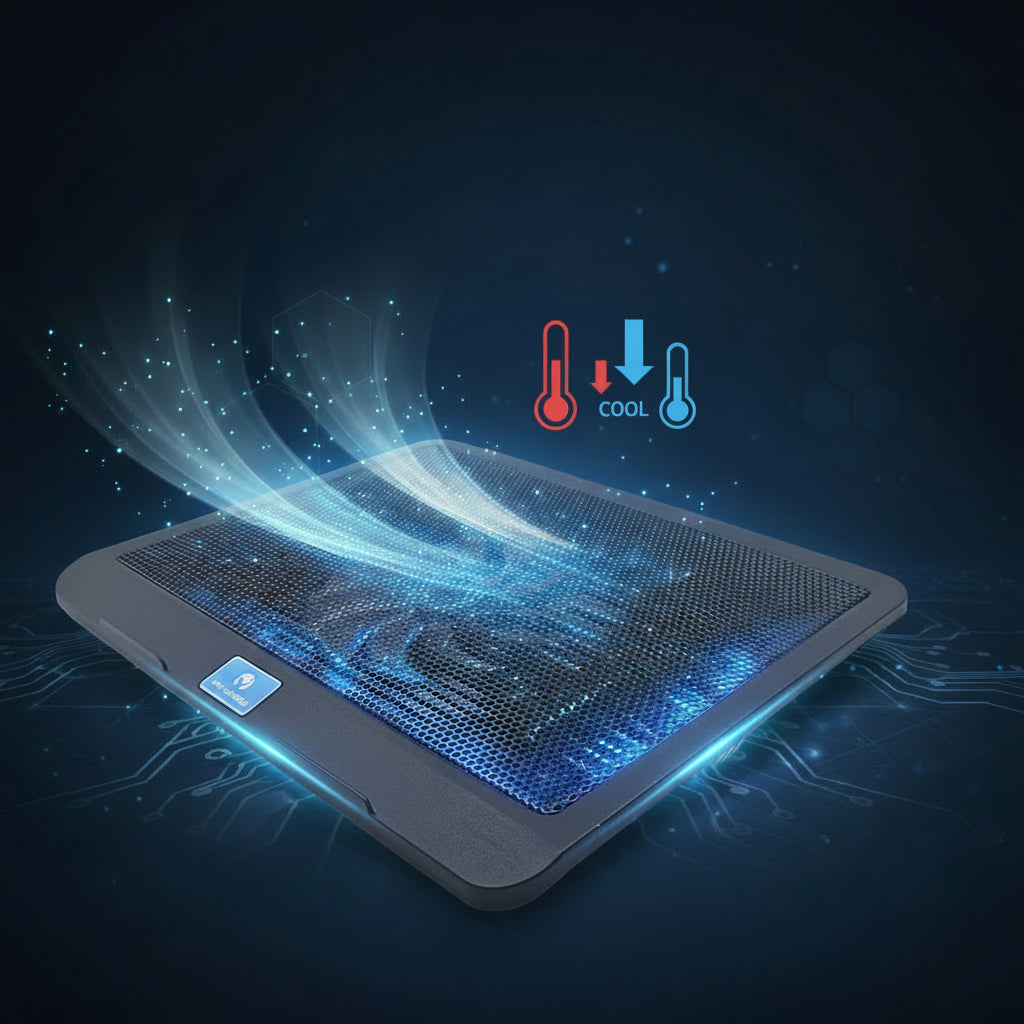 Laptop Cooling Pad with Quiet Fans