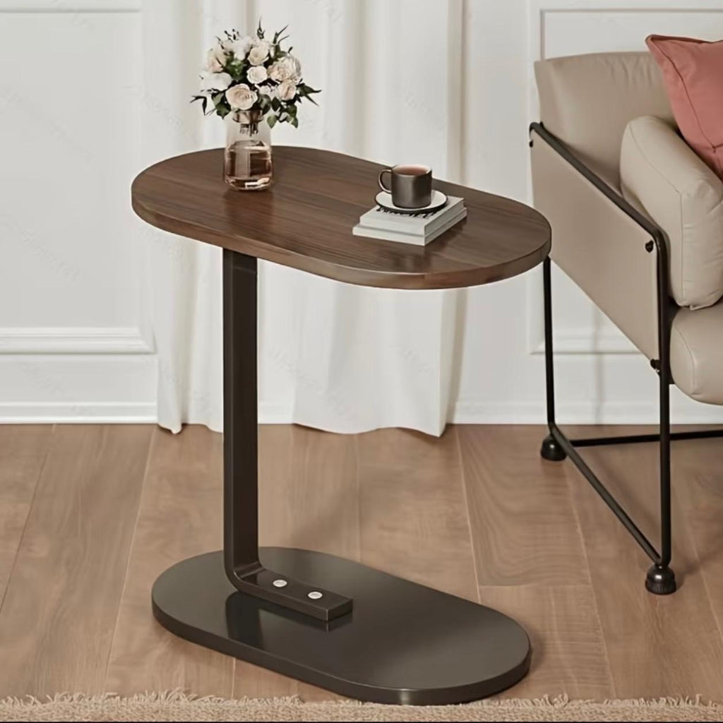 C-Shaped Sofa Side Table