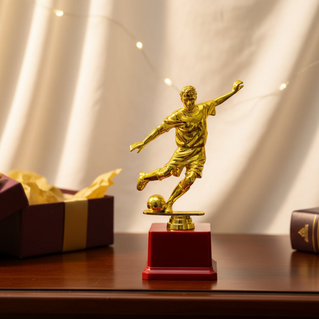 Football Player Trophy – Golden Soccer Athlete Award