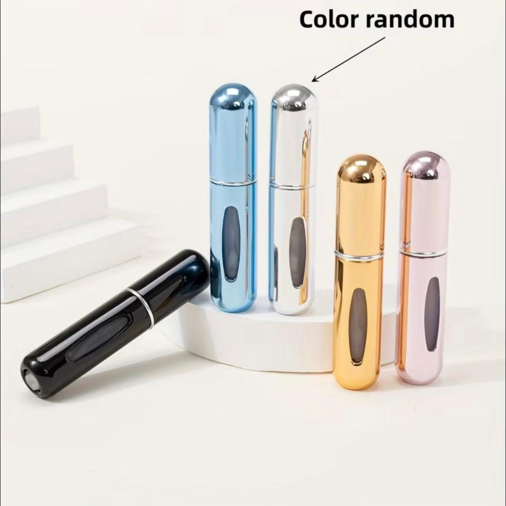 1 pc Portable Mini Perfume Spray Bottle – 5 ml, Refillable, Travel-Friendly