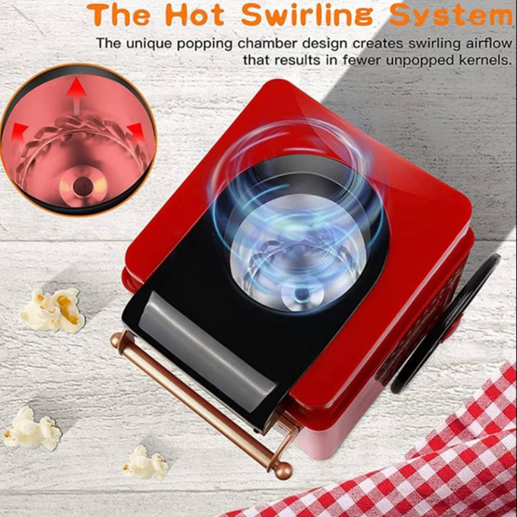 Mini Electric Popcorn Machine – Classic Car Design