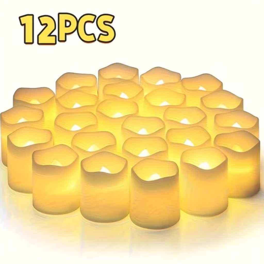 Outdoor & Travel Decorative Flameless LED Candles – Warm Tea Lights