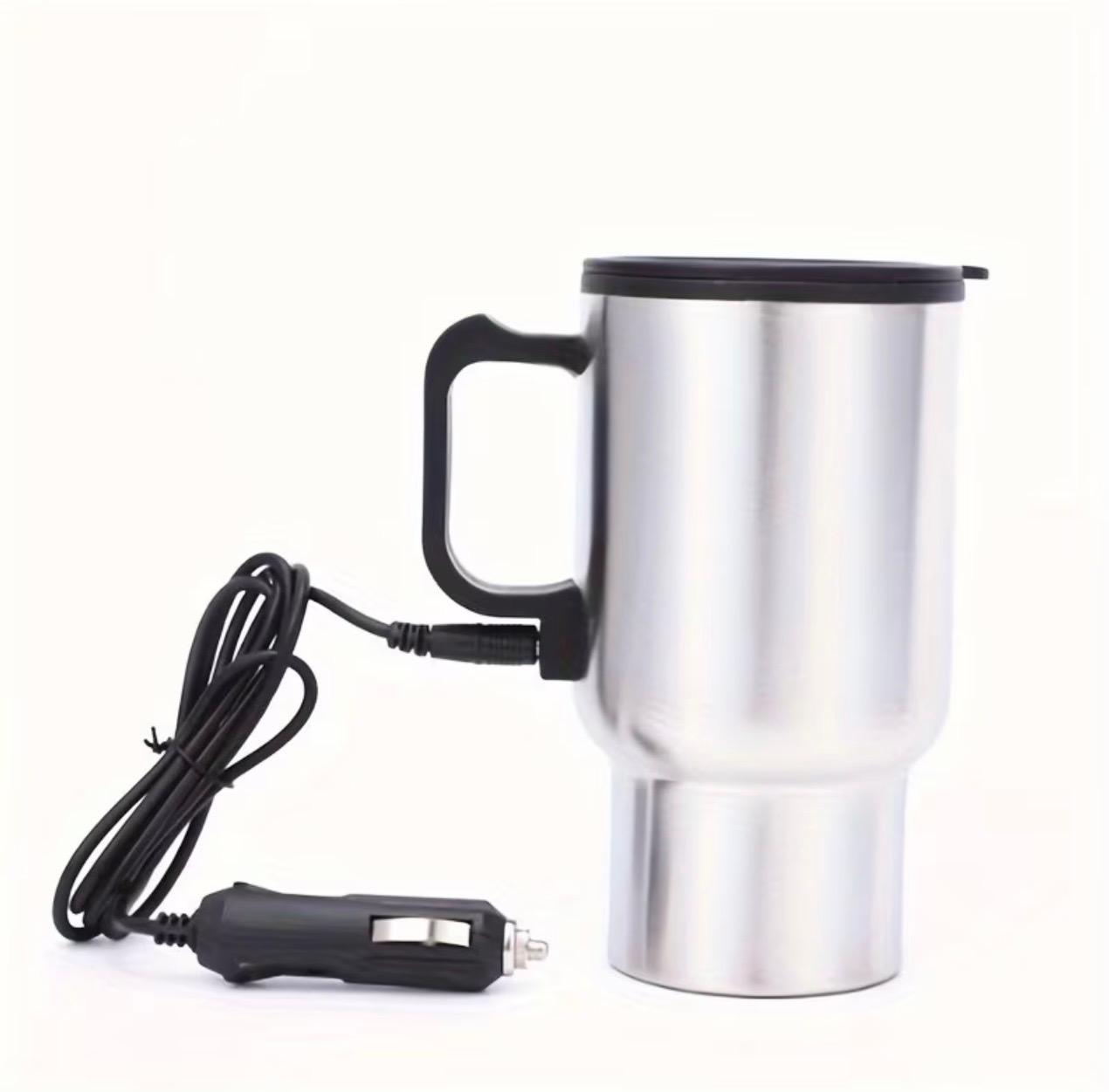 450ml Portable Stainless Steel Travel Mug – Electric Heating Cup