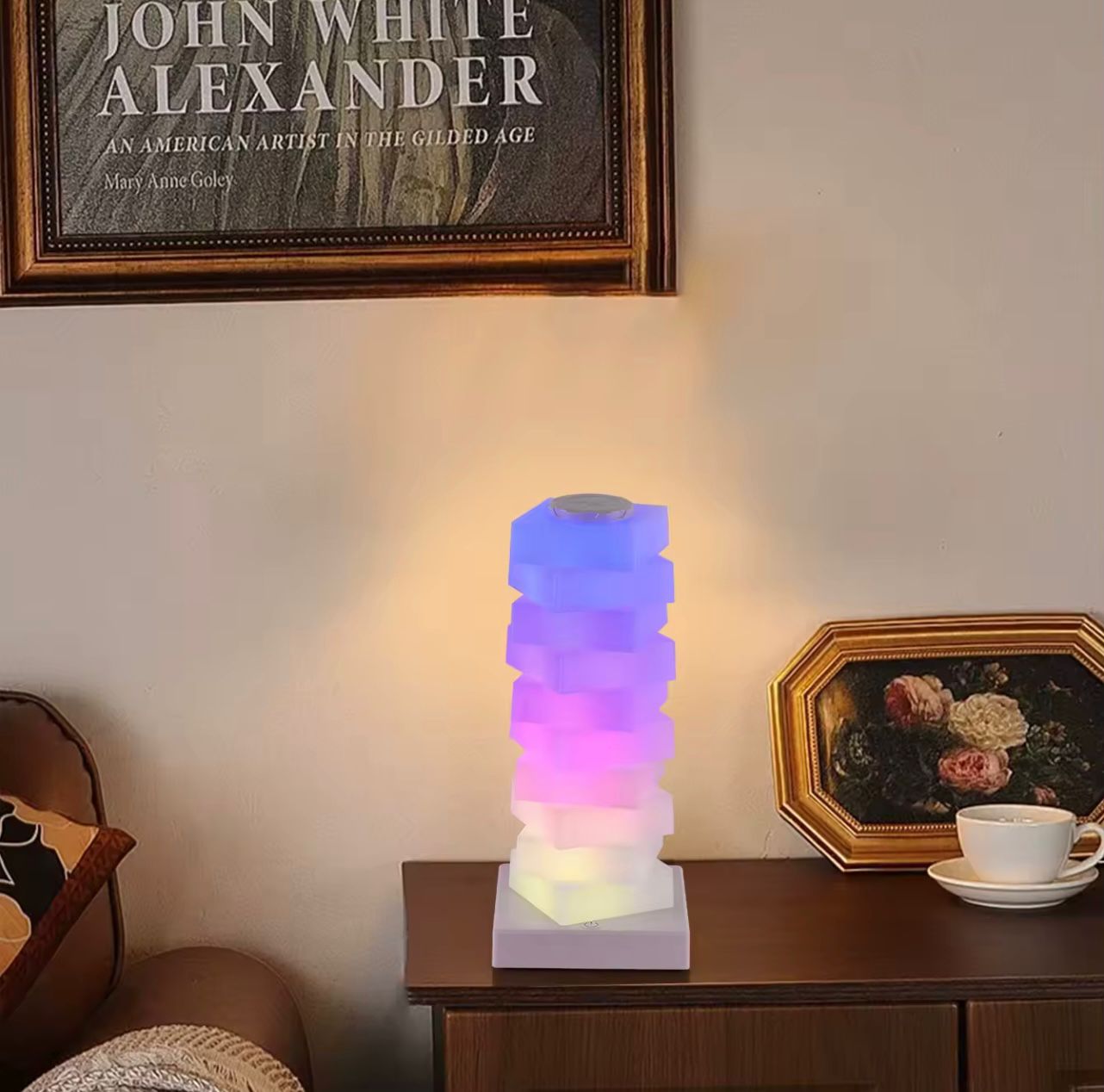 Colorful Ambient Light – Rechargeable Decorative Lamp with Adjustable Modes