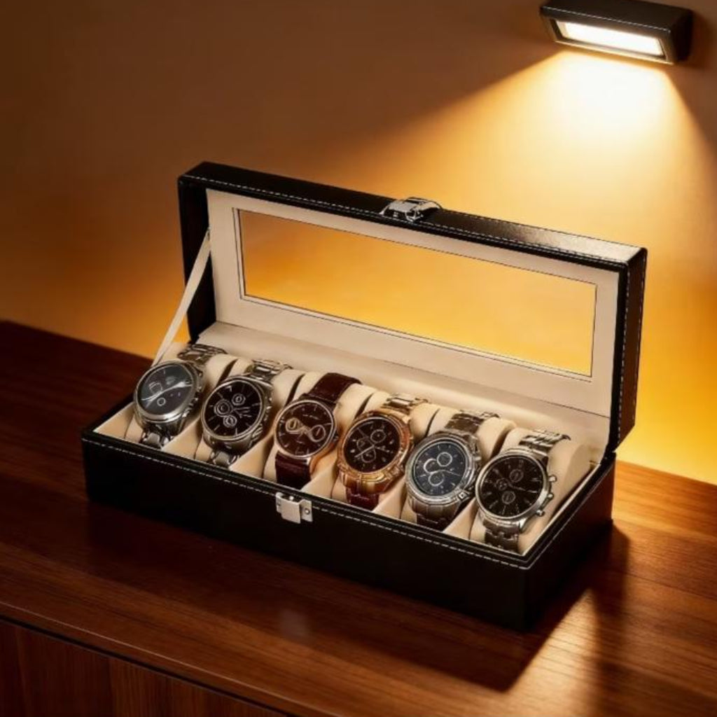 Upgraded Thick Watch Storage Box – Multi-Layer Organizer