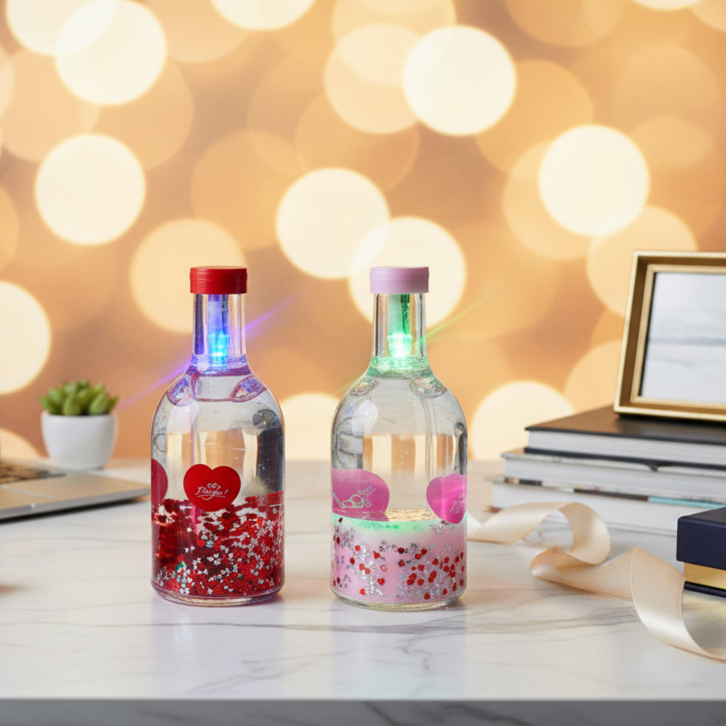 Colorful LED Desktop Bottle Decoration – Ambient Light for Home & Office