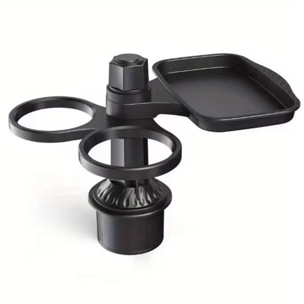 Universal Fit 3-in-1 Car Cup Holder Tray Set – Multifunction Vehicle Beverage Extender