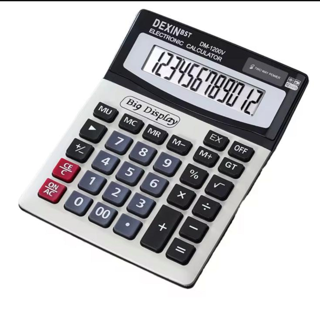 12-Bit Large Desktop Scientific DM1200V Calculator