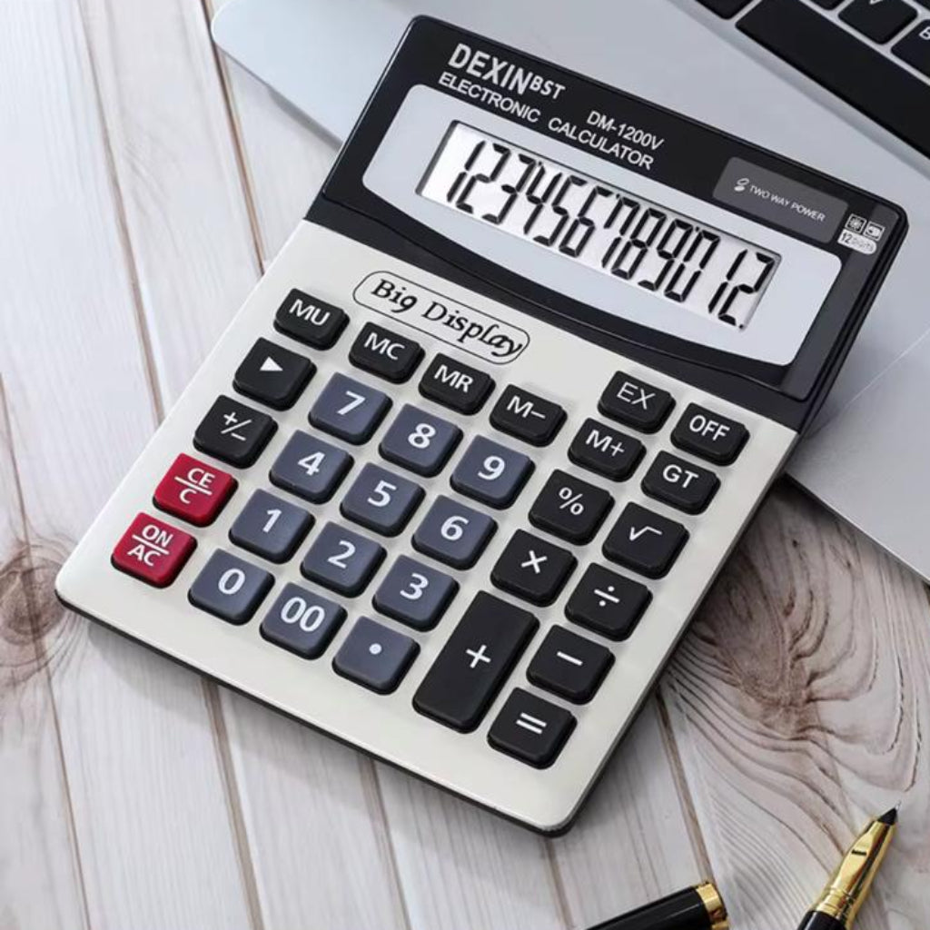 12-Bit Large Desktop Scientific DM1200V Calculator