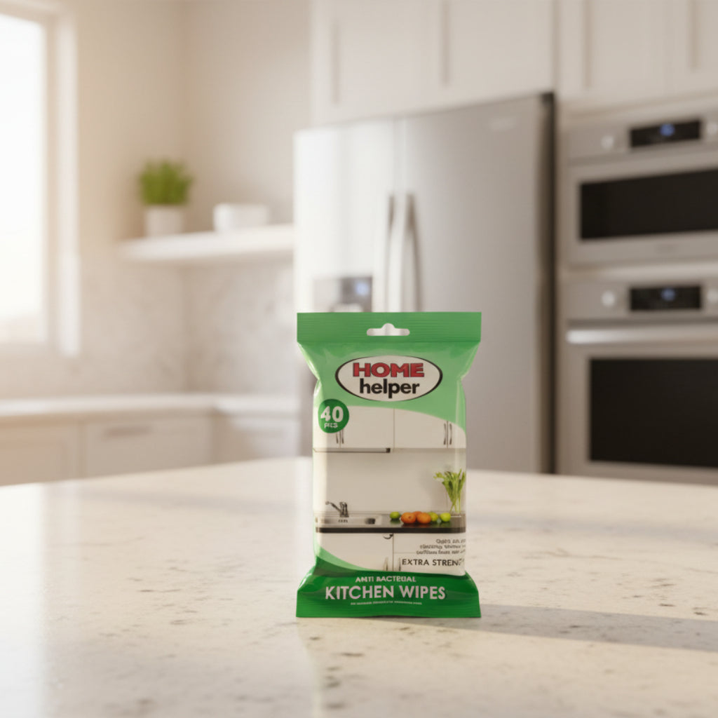 Anti-Bacterial Kitchen Wipes – Multi-Surface Cleaning
