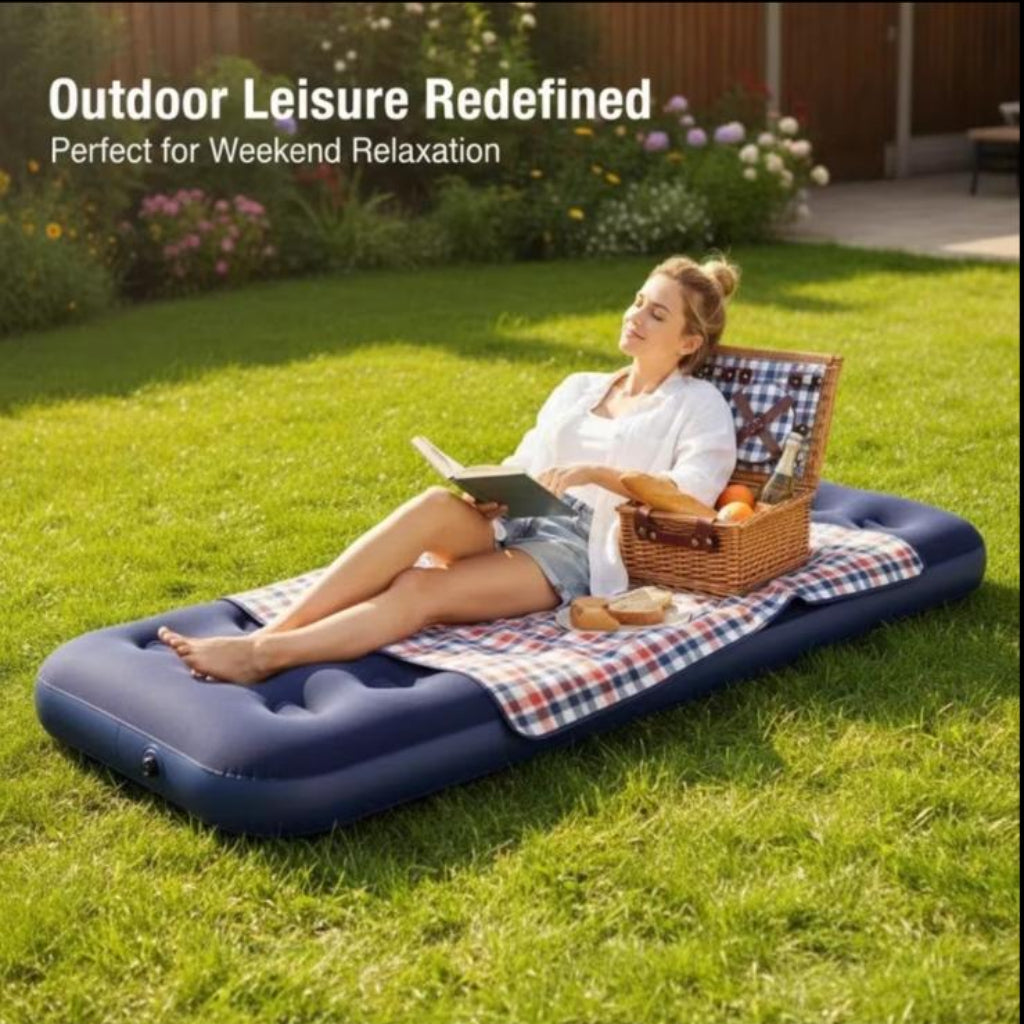 Stylish Inflatable Mattress – Lightweight & Portable