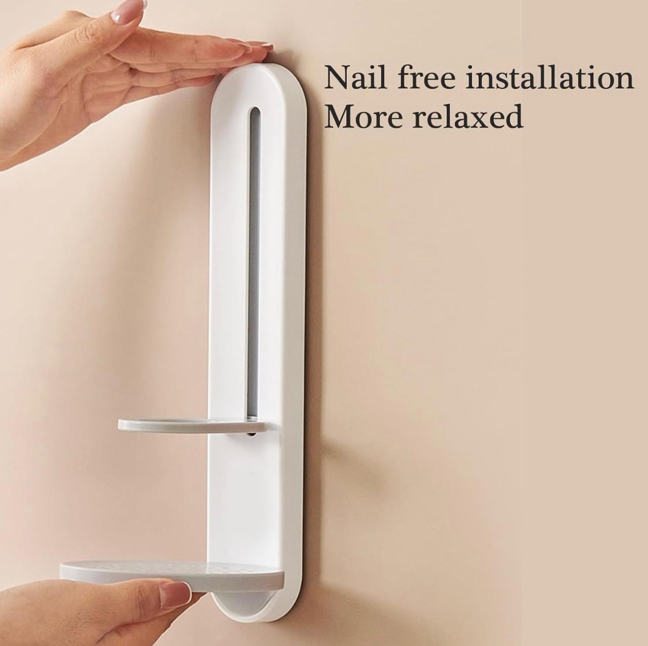 Ecoco Minimalist Adjustable Wall-Mounted Bottle Holder & Organizer