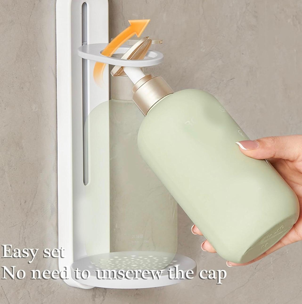 Ecoco Minimalist Adjustable Wall-Mounted Bottle Holder & Organizer