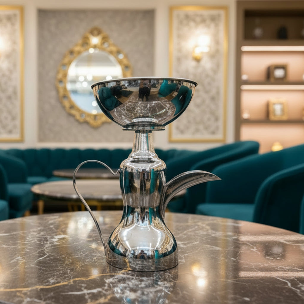 Stainless Steel Serving Tray with Stand