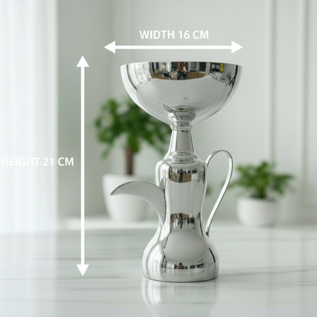 Stainless Steel Serving Tray with Stand