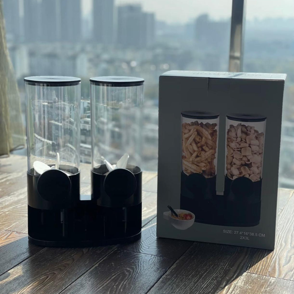 Dual Cereal & Dry Food Dispenser