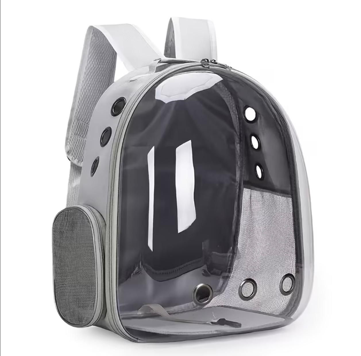 Pet Backpack – Breathable Transparent Travel Carrier for Cats & Small Dogs