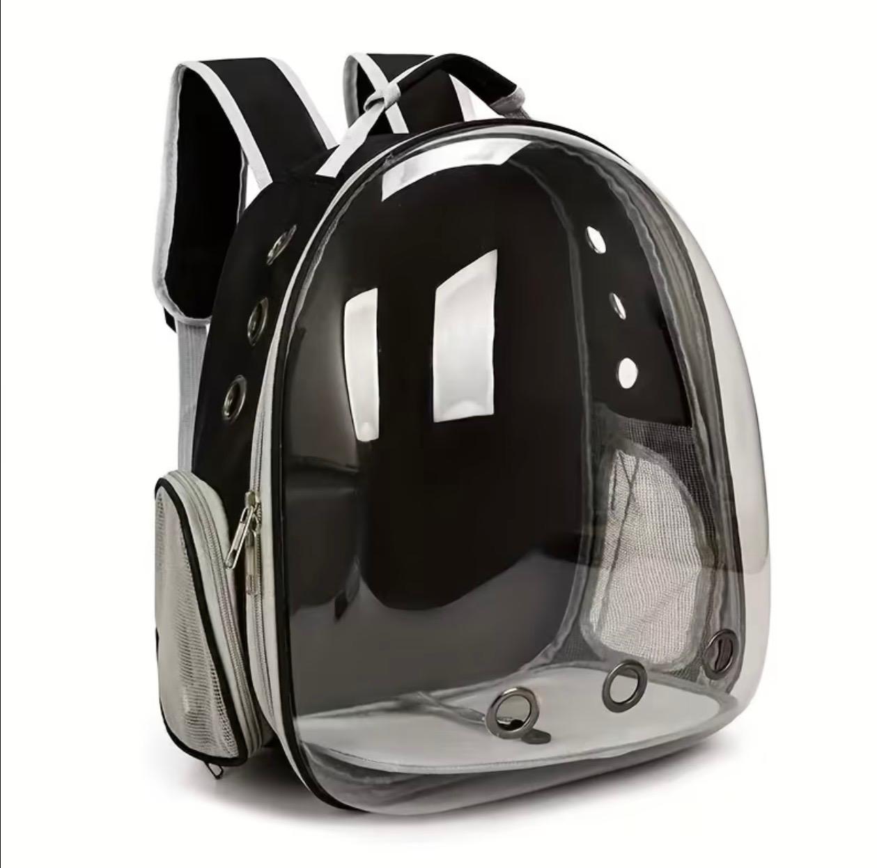 Pet Backpack – Breathable Transparent Travel Carrier for Cats & Small Dogs