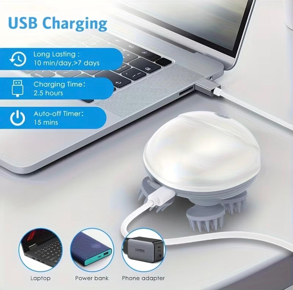 Portable Head Massager – Handheld Scalp Relaxing Massager