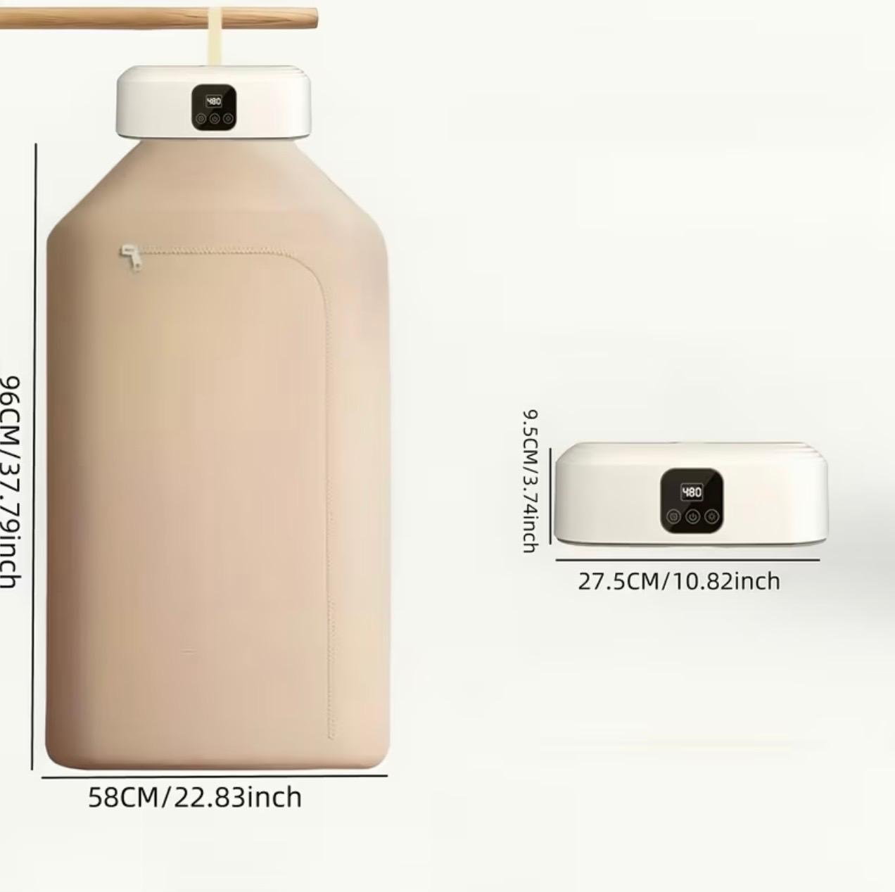 Portable Quick-Dry Clothes Dryer – 2-Pin Plug Powered