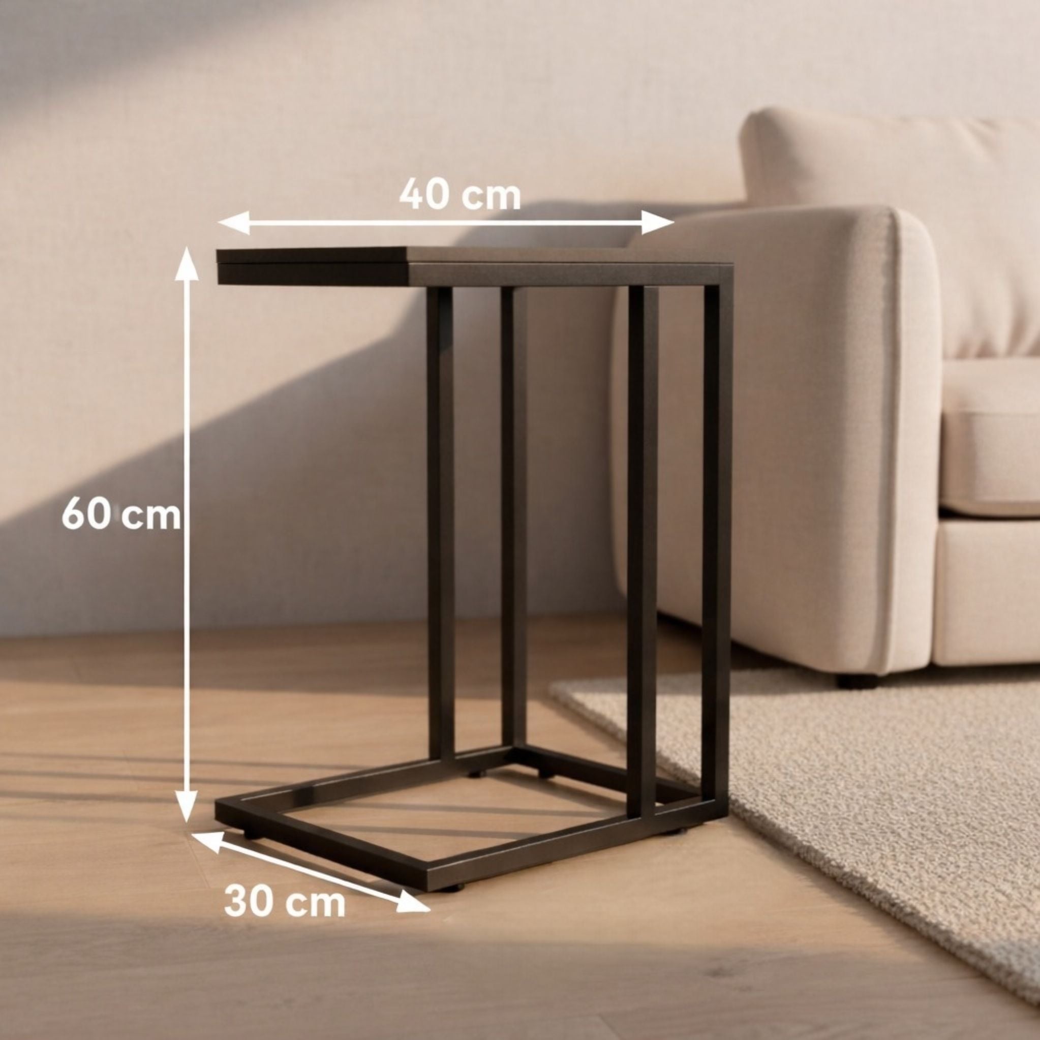 Wooden Black Small Table