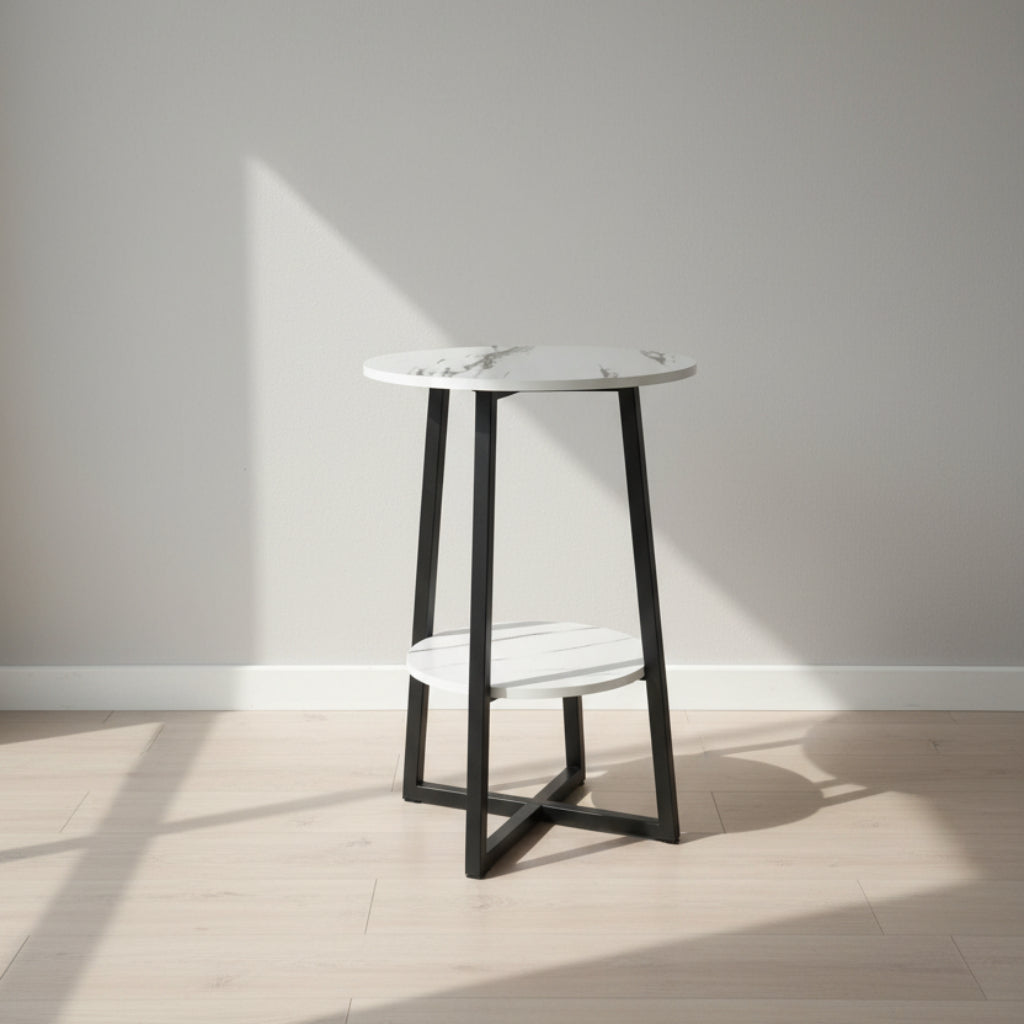 Double Layer Wooden Side Table