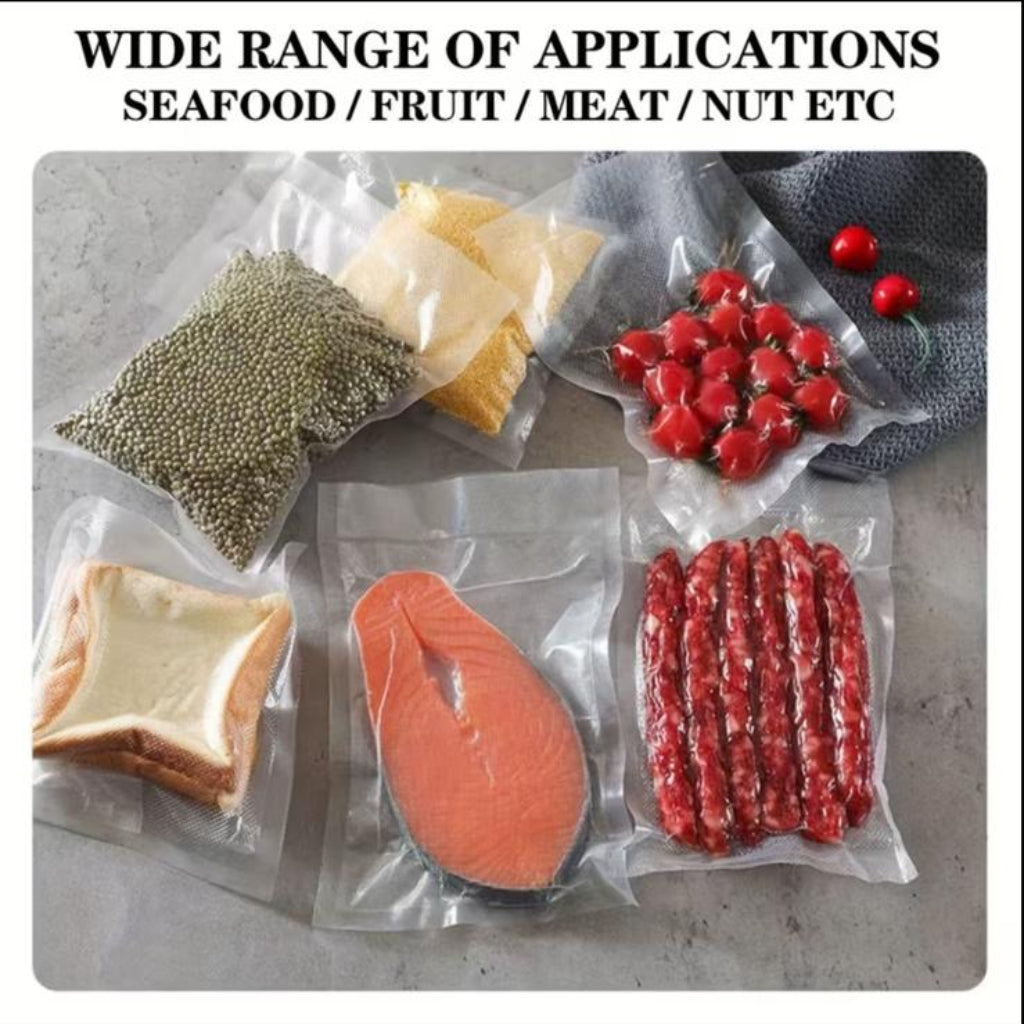 20pcs Vacuum Seal Food Storage Bags – Airtight Kitchen Vacuum Sealer Bags for Meat, Fruits & Vegetables