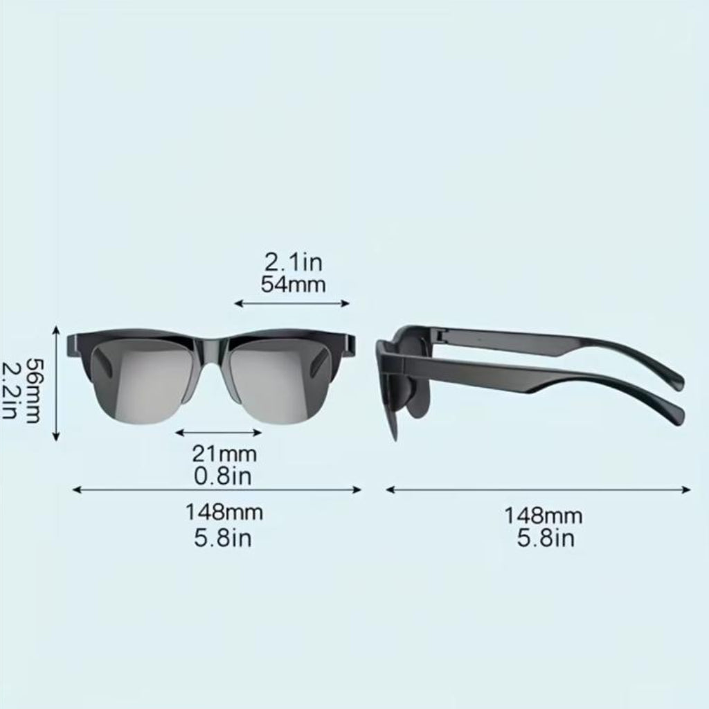 Wireless Touch Smart Glasses with Audio & Voice Call