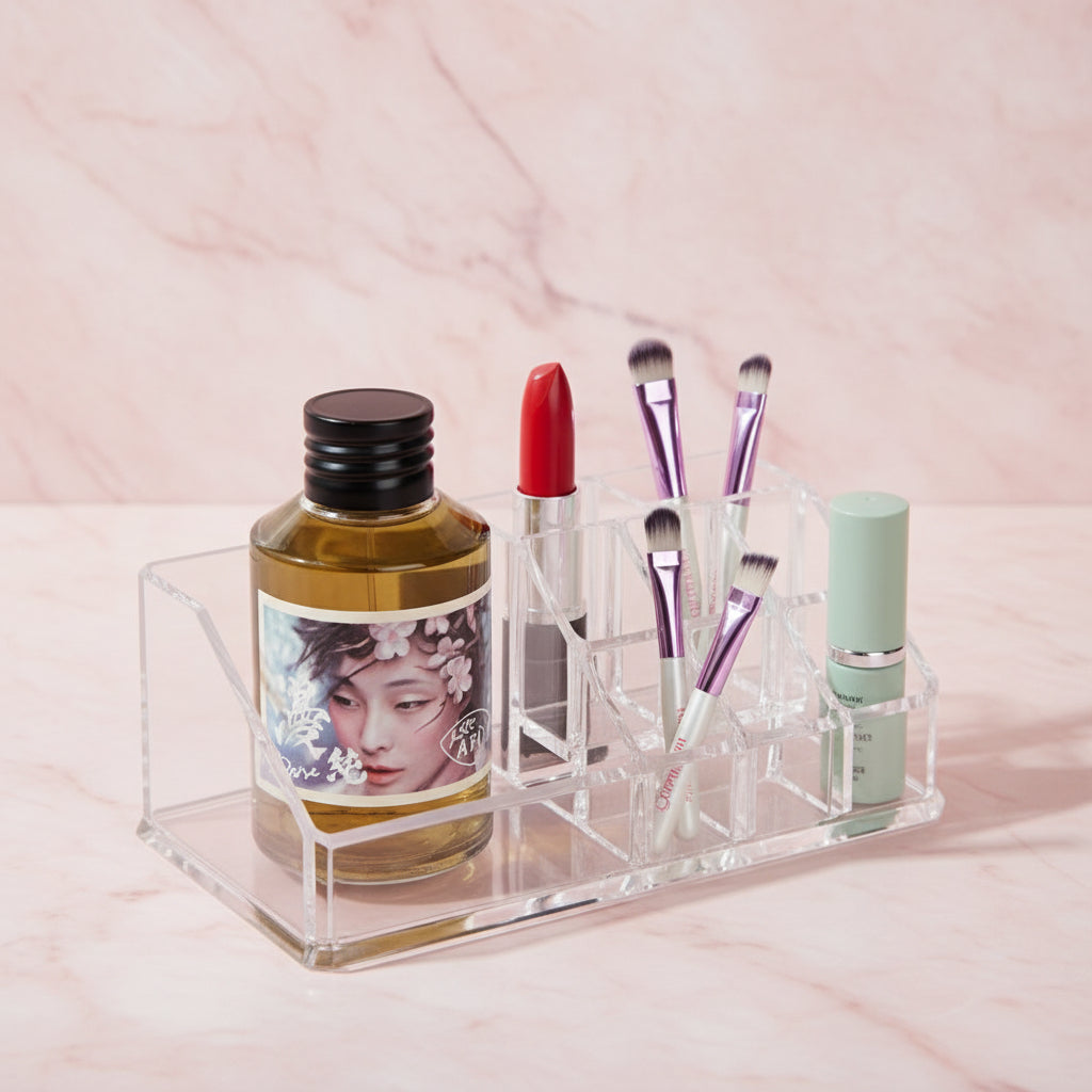 Makeup Lipstick & Eyebrow Storage Box – Cosmetic Organizer Case