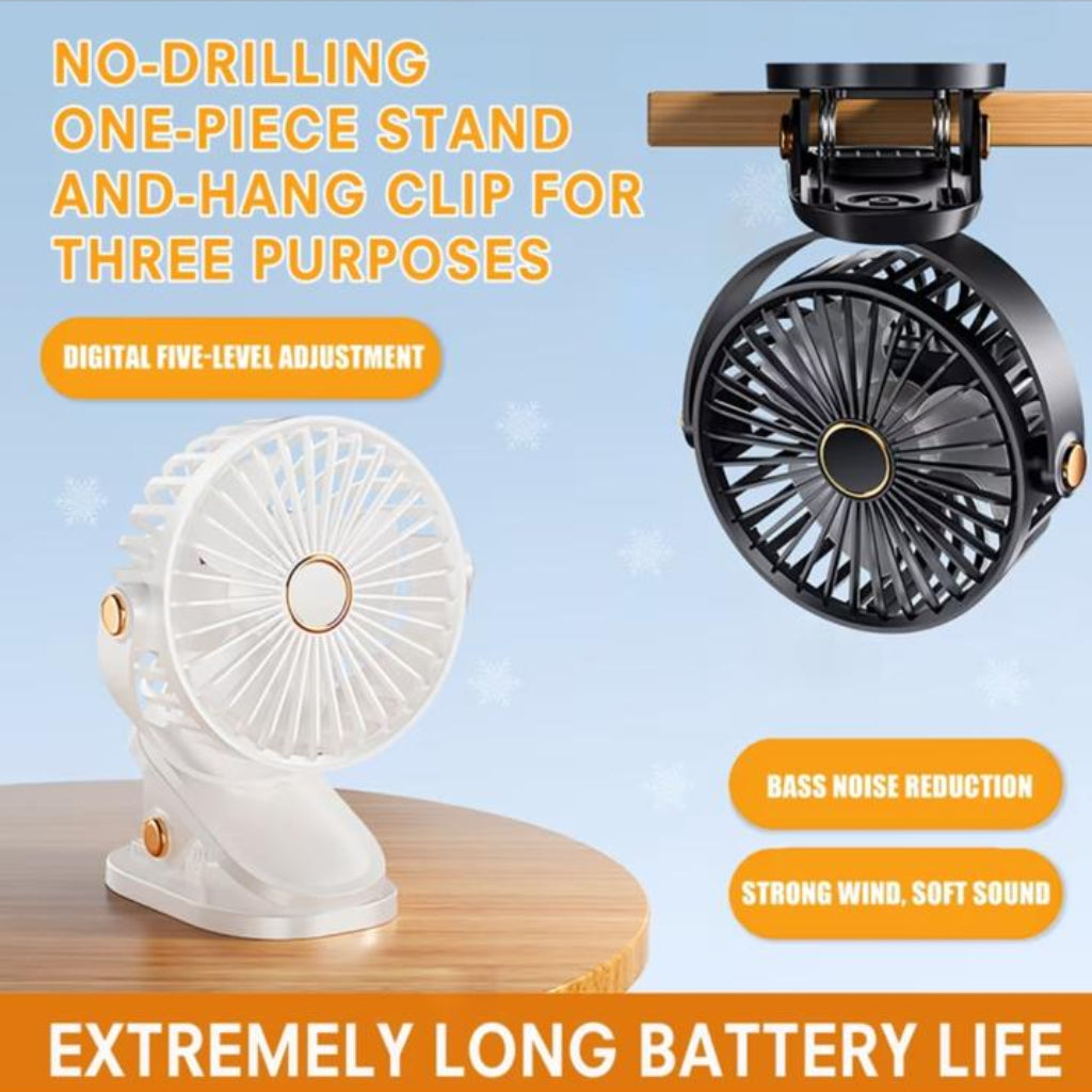 Portable USB Rechargeable Desktop Fan
