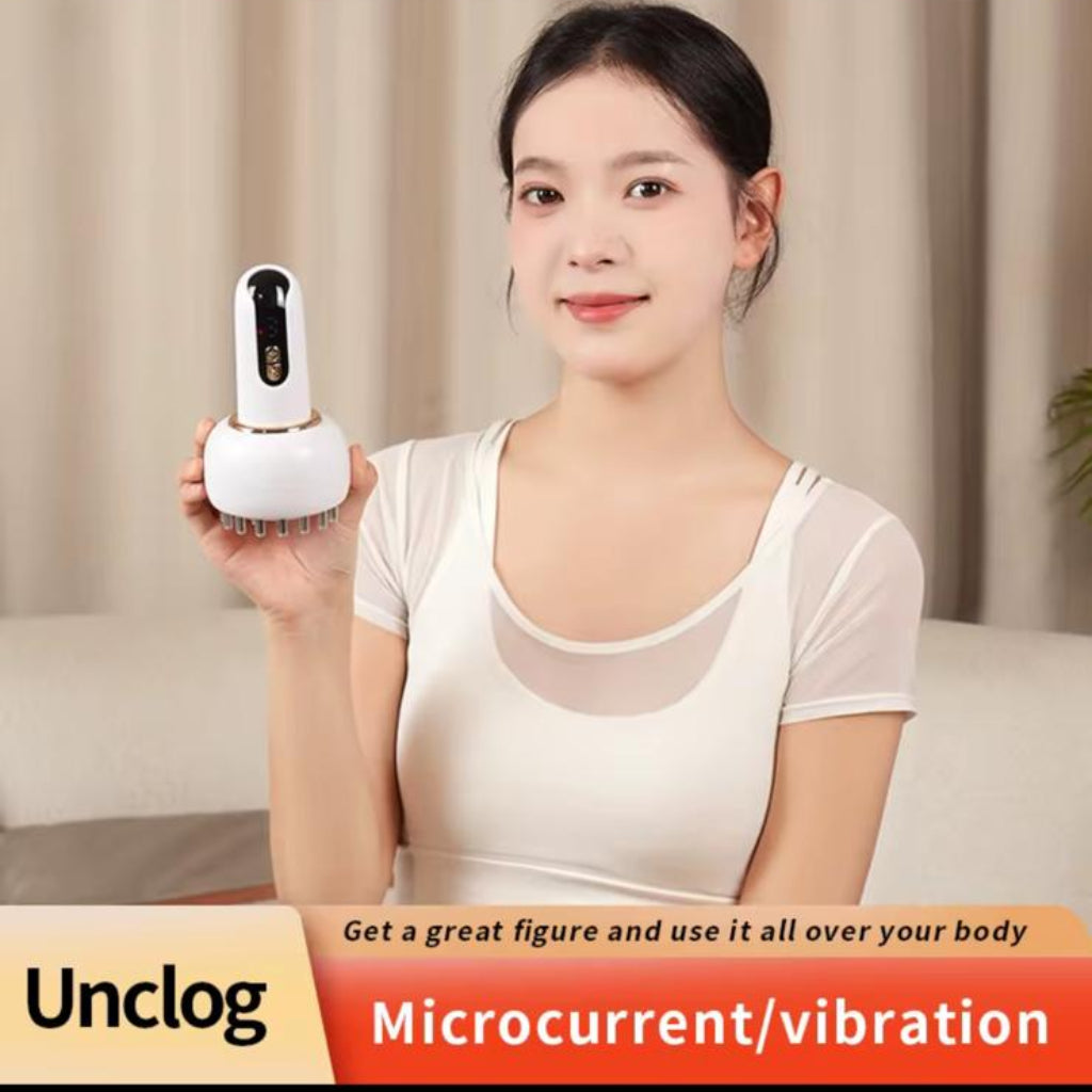 Electric Full Body Gua Sha Massager with Heat & Vibration – Portable Handheld Relaxation Device