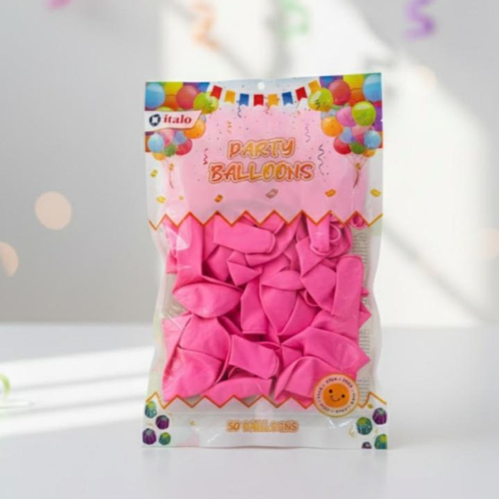 50 PCS Set Premium Party Decoration Balloons for Birthday, Baby Shower & Events