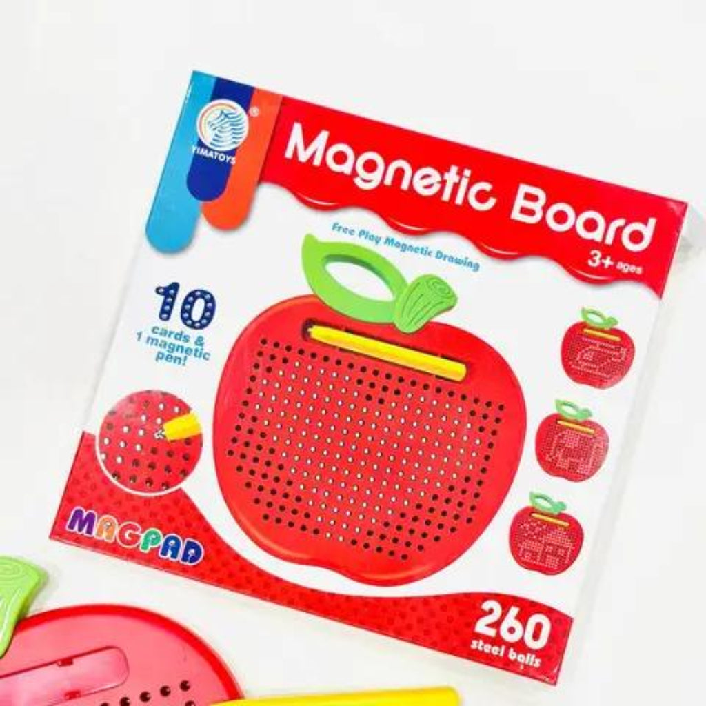 Magnetic Apple Shape Drawing Board Educational Toy - Sketch Pad